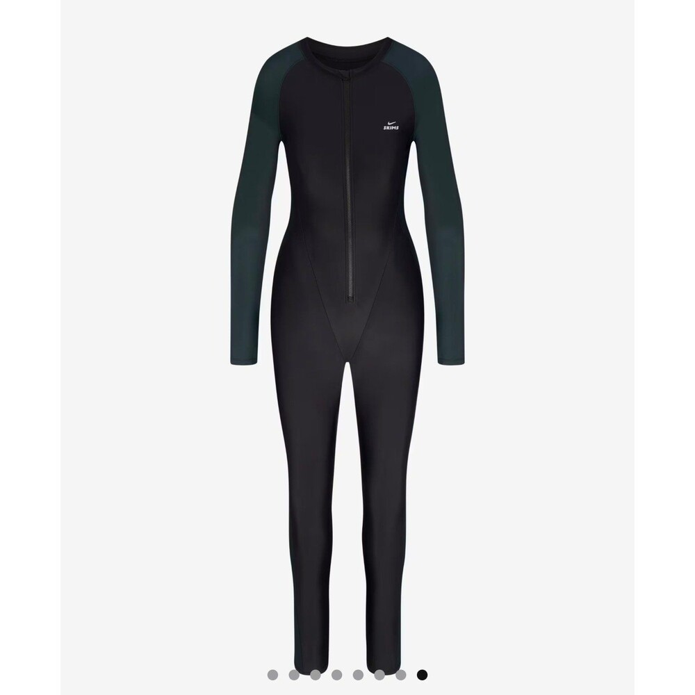 Skims Nike NikeSKIMS Shine Zip-Front Bodysuit